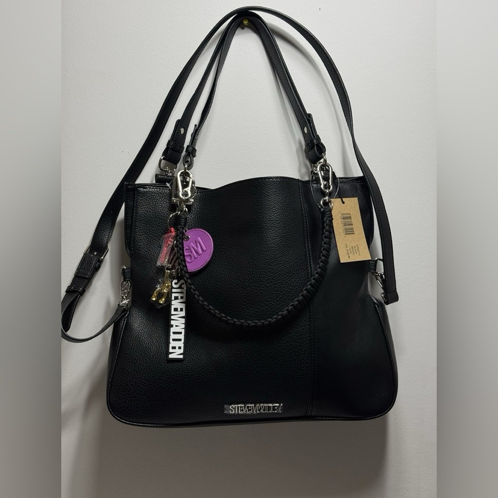 Steve Madden Black Tote Bag